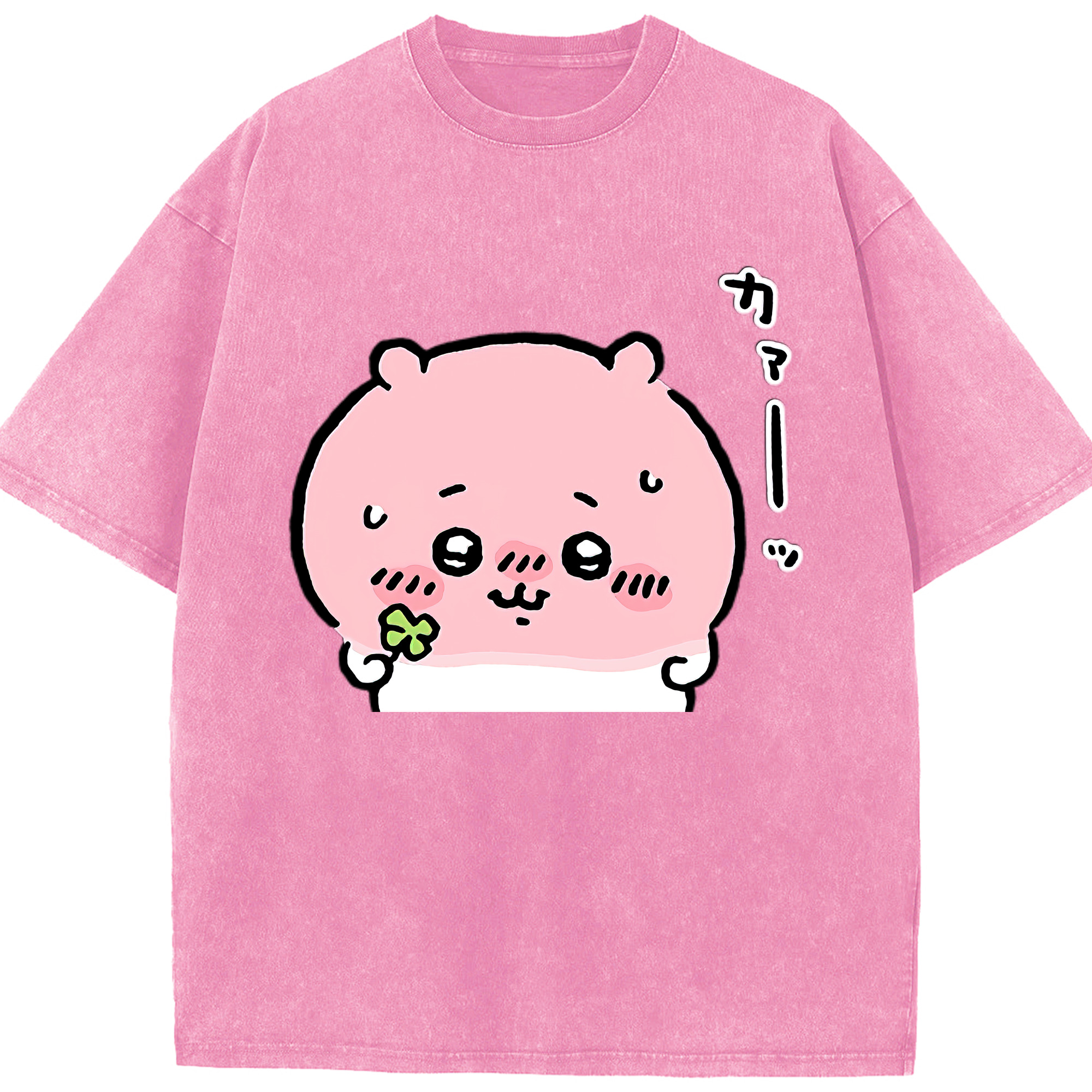 （画像用） ちいかわ ちいかわ Chii-kawa chiikawa 綿100% ヴィンテージ風 半袖Tシャツ（フロントプリント）